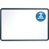 Quartet Contour Whiteboard - 36" (3 ft) Width x 24" (2 ft) Height - White Melamine Surface - Black Plastic Frame - Rectangle - Horizontal/Vertical - 1 / Each