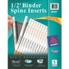 Avery(R) Binder Spine Inserts, 1/2 Inch Binders, 80 Inserts (89101) - Avery(R) Binder Spine Inserts, For 1/2 Inch Ring Binders with 1.4" Spine Width, 80 Cardstock View Binder Spine ID Inserts (89101)