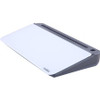 Lorell Dry Erase Notepad - 18" (1.5 ft) Width x 7.2" (0.6 ft) Height - Gray/White Glass Surface - Rectangle - Desktop - 1 Each