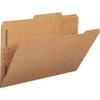 Smead 1/3 Tab Cut Legal Recycled Fastener Folder - 8 1/2" x 14" - 3/4" Expansion - 1 x 2K Fastener(s) - 2" Fastener Capacity for Folder - Top Tab Location - Assorted Position Tab Position - Kraft - Kraft - 10% Recycled - 50 / Box