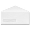 Business Source No. 9 V-flap Window Display Envelopes - Business - #9 - 24 lb - Gummed Flap - Wove - 500 / Box - White
