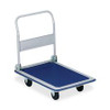 Sparco Folding Platform Truck - Tubular Handle - 660 lb Capacity - Steel, Polyvinyl Chloride (PVC) - x 24.8" Width x 36" Depth x 29.5" Height - Gray - 1 Each
