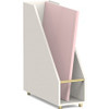 U Brands Juliet Collection Magazine Holder - White - Pine Wood - 1 Each