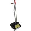 Unger Ergo Dustpan/Broom Combo - Aluminum Handle - Black, Silver, Red Handle - 1 Each