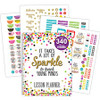 Teacher Created Resources Confetti Lesson Planner - Academic - 40 Week - Wire Bound - Multi - 11" Height x 8.5" Width - Appointment Schedule, Event Planning Sheet, Reminder Section - 1 Each