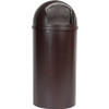 Rubbermaid Commercial Marshal 25-gallon Container - 25 gal Capacity - Fire-Safe, Scratch Resistant, Rugged, Dent Resistant, Scratch Resistant, Hinged Door - 42" Height x 18" Diameter - Brown - 1 Each