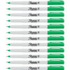 Sharpie Precision Permanent Markers - Ultra Fine Marker Point - Green Alcohol Based Ink - 12 / Box