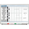 Quartet Matrix 15-employee In/Out Board - 16" Height x 23" Width - White Natural Cork Surface - Magnetic, Durable - Silver Frame - 1 / Each