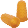 Swingline Rubber Finger Tips - #13 with 0.75" Diameter - Large Size - Rubber - Amber - 1 Dozen