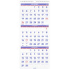 At-A-Glance 3 Month Reference Wall Calendar - Monthly - 14 Month - December 2022 till January 2024 - 3 Month Single Page Layout - 12 1/4" x 27" Sheet Size - Wire Bound - White - Paper, Chipboard - Sturdy Back - 1 Each
