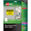 Avery 7"x10" Removable Label Safety Signs - 7" Width x 10" Length - Removable Adhesive - Rectangle - Laser, Inkjet - White - Film - 1 / Sheet - 15 Total Sheets - 15 Total Label(s) - 5