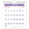 At-A-Glance Mini Wall/Desk Monthly Calendar - Julian Dates - Monthly - 1 Year - January 2023 till December 2023 - 1 Month Single Page Layout - 6 1/2" x 7 1/2" Sheet Size - Wire Bound - Desk - White - Paper - Reference Calendar, Easel - 1 Each
