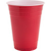 Genuine Joe 16 oz Plastic Party Cups - 16 fl oz - 50 / Pack - Red - Plastic - Party, Cold Drink