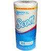 Scott Kitchen Roll Towels - 1 Ply - 102 Sheets/Roll - White - Paper - Durable, Absorbent - For Multipurpose, Multi Surface - 24 / Carton