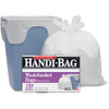 Webster Handi-Bag Wastebasket Bags - Small Size - 8 gal - 22" Width x 24" Length - 0.60 mil (15 Micron) Thickness - White - Resin - 130/Box - Office Waste