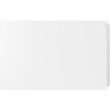 EasyFit Landscape Index Dividers - 5 x Divider(s) - Write-on Tab(s) - 5 Tab(s)/Set - 8.5" Divider Width x 11" Divider Length - Letter - 3 Hole Punched - White Divider - 5 / Set
