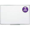 Mead Basic Dry-Erase Board - 35.9" (3 ft) Width x 23.8" (2 ft) Height - White Melamine Surface - Silver Aluminum Frame - 1 Each