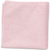 Rubbermaid Commercial Light Duty Microfiber Cloth - Cloth - 16" Width x 16" Length - 24 / Bag - Red
