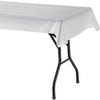 Genuine Joe Banquet-Size Plastic Tablecover - 300 ft Length x 40" Width - Plastic - White - 6 / Carton