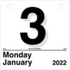At-A-Glance "Today Is" Daily Wall Calendar Refill - Julian Dates - Daily - 1 Year - January 2023 till December 2023 - 1 Day Single Page Layout - 6" x 6" Sheet Size - White - Paper - 1 Each