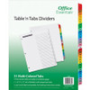 Avery Table 'N Tabs Daily Dividers - 31 x Divider(s) - 1-31 - 31 Tab(s)/Set - 8.5" Divider Width x 11" Divider Length - 3 Hole Punched - White Paper Divider - Multicolor Paper Tab(s) - 1