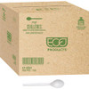 Eco-Products 7" PSM Spoons - 20/Carton - Spoon - 1000 x Spoon - Plant Starch - Natural White