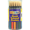 Creativity Street Wood Colossal Brushes - 30 Brush(es) - 6" Wood - Aluminum Ferrule