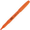 Integra Pen Style Fluorescent Highlighters - Chisel Marker Point Style - Fluorescent Orange - 1 Dozen