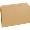 Smead Straight Tab Cut Legal Recycled Top Tab File Folder - 8 1/2" x 14" - Kraft - Kraft - 10% Recycled - 100 / Box