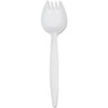 Genuine Joe Medium-Weight Spork - 1 Piece(s) - 1000/Carton - Spork - 1 x Spork - Disposable - White
