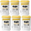 Gojo Lemon Pumice Hand Cleaner - Lemon Scent - 4.50 lb - Dirt Remover, Grease Remover, Tar Remover, Oil Remover, Asphalt Remover, Soil Remover - Hand, Industrial - Solvent-free, Heavy Duty - 6 / Pack