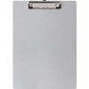 Business Source Aluminum Clipboard - 8 1/2" x 11" - Low-profile - Aluminum - Silver - 1 Each