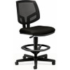 HON Volt Sitting Stool - Black Fabric Seat - Black Mesh Back - Black Frame - Black