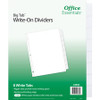 Avery Office Essentials Big Tab Write-On Tab Dividers - 96 x Divider(s) - 8 Write-on Tab(s) - 8 - 8 Tab(s)/Set - 8.5" Divider Width x 11" Divider Length - 3 Hole Punched - White Paper Divider - White Paper Tab(s) - 4 / Carton