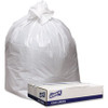 Genuine Joe Low Density White Can Liners - 45 gal - 40" Width x 46" Length x 0.90 mil (23 Micron) Thickness - Low Density - White - 100/Carton - Industrial Trash