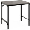 Safco Simple Study Desk - Sterling Ash Rectangle, Laminated Top - Black Powder Coat Four Leg Base - 4 Legs - 30.50" Table Top Width x 23.50" Table Top Depth x 0.75" Table Top Thickness - 29.50" Height - Assembly Required