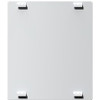 Lorell DIY Frameless Magnetic Glass Board - 36" (3 ft) Width x 30" (2.5 ft) Height - White Glass Surface - Aluminum Frame - Rectangle - 1 Each