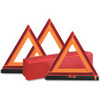 Deflecto Early Warning Triangle Kit - 1 Each - Triangle Shape - Fluorescent, Non-flammable - Orange, Red