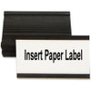 MasterVision Black Magnetic Data Cards - Support 1.75" x 3" Media - 10 / Bag - Black
