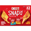 Cheez-It Snap'd Baked Cheese Variety Pack - Assorted - 1.97 lb - 42 / Carton