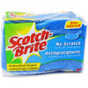 Scotch-Brite No Scratch Scrub Sponges - 2.8" Height x 4.5" Width x 4.5" Depth - 24/Carton - Blue
