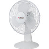 Lorell 12" Oscillating Desk Fan - 12" Diameter - 3 Speed - Quiet, Oscillating - 19.5" Height x 13.9" Width x 11.5" Depth - Metal Grille - Light Gray