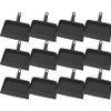 Genuine Joe Heavy-duty Plastic Dust Pan - 12" Wide - Plastic - Black - 12 / Carton