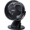 Lorell USB Personal Fan - 127 mm Diameter - 2 Speed - Breeze Mode, Quiet, Adjustable Tilt Head - 7.7" Height x 5.8" Width - Black