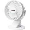 Lorell USB Personal Fan - 127 mm Diameter - 2 Speed - Breeze Mode, Quiet, Adjustable Tilt Head - 7.7" Height x 5.8" Width - White