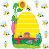 Trend Busy Bees Job Chart Bulletin Board Set - 36 x Bee, Beehive Shape - Multicolor - 1 / Set