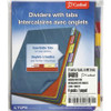 Cardinal Extra-tough Poly Dividers - 8 Tab(s)/Set - Letter - 8.50" Width x 11" Length - 3 Hole Punched - Polypropylene Divider - Multicolor Tab(s) - 4 / Pack