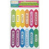 Ashley Magnetic Chalkboard Calendar Months - 12 - Write on/Wipe off - 1 Each - Multicolor