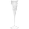 Classicware WNA Comet Champagne Flute - 5 fl oz - 100 / Carton - Clear - Polystyrene - Beverage, Party