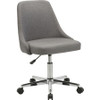 Lorell Task Chair - 22.5" x 24.4" x 31.5" - Material: Fabric - Finish: Gray